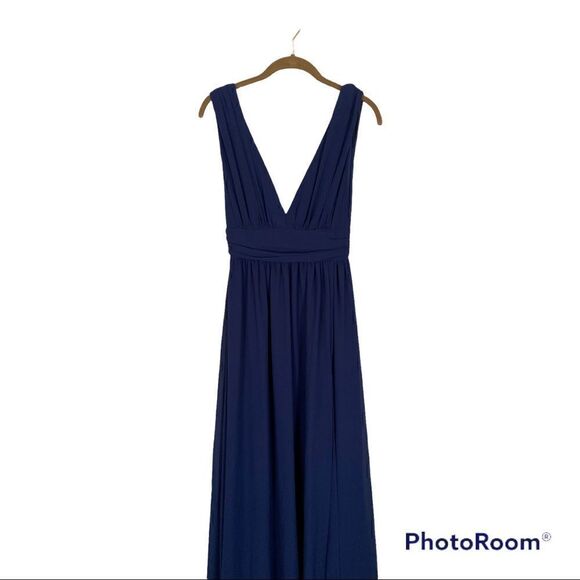 Lulu's Navy Blue Maxi Dress - Picture 2 of 4
